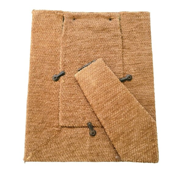 Plush Fabric Photo Frame House Warming 3.5" x 5" Picture Brown DH921 - Picture 4 of 5